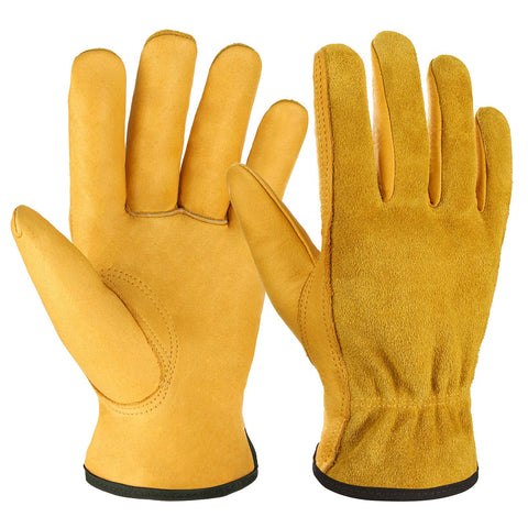 OZERO guantes frontal mostrando diseño y cuero resistente