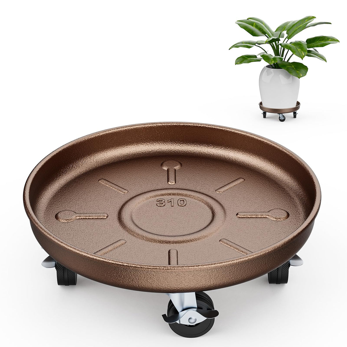 Parsagi caddy frontal mostrando diseño resistente y soporte estable