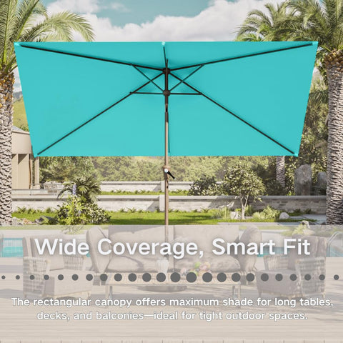 Patio Kingdom comparación de tamaño frente a muebles para referencia