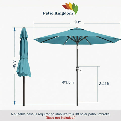 Patio Kingdom detalle de la tela 100% poliéster resistente y protección UV