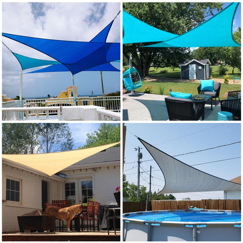 Patio primer plano del tejido HDPE que destaca su textura y durabilidad