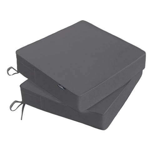PatioGlow vista frontal pack de 2 cojines, comodidad inmediata