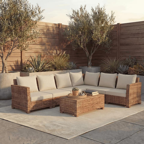 PatioGlow detalle del tejido Oxford resistente demostrando durabilidad