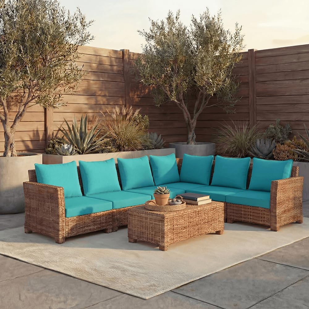 PatioGlow primer plano de tela Oxford mostrando textura resistente al sol