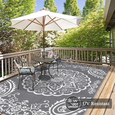 Pauwer alfombra en terraza visual elegante y resistente al sol