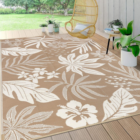Pauwer alfombra frontal mostrando patrón floral y beneficio estético