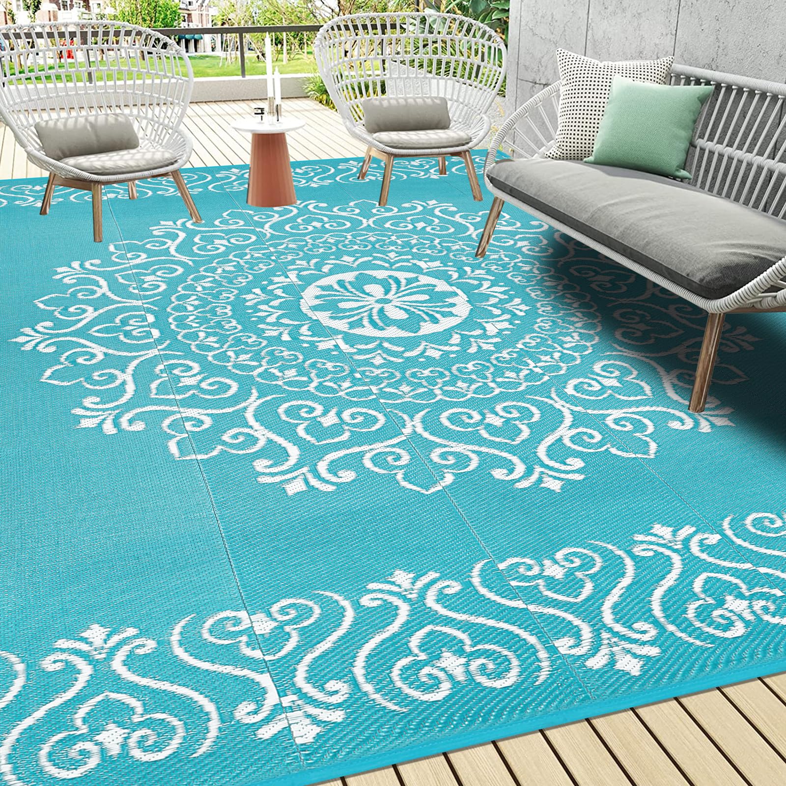 Pauwer alfombra frontal con diseño floral, resistente y decorativa
