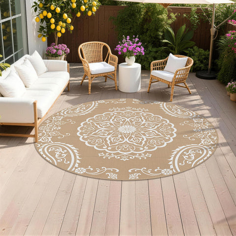 Pauwer alfombra frontal boho marrón mejora estética exterior