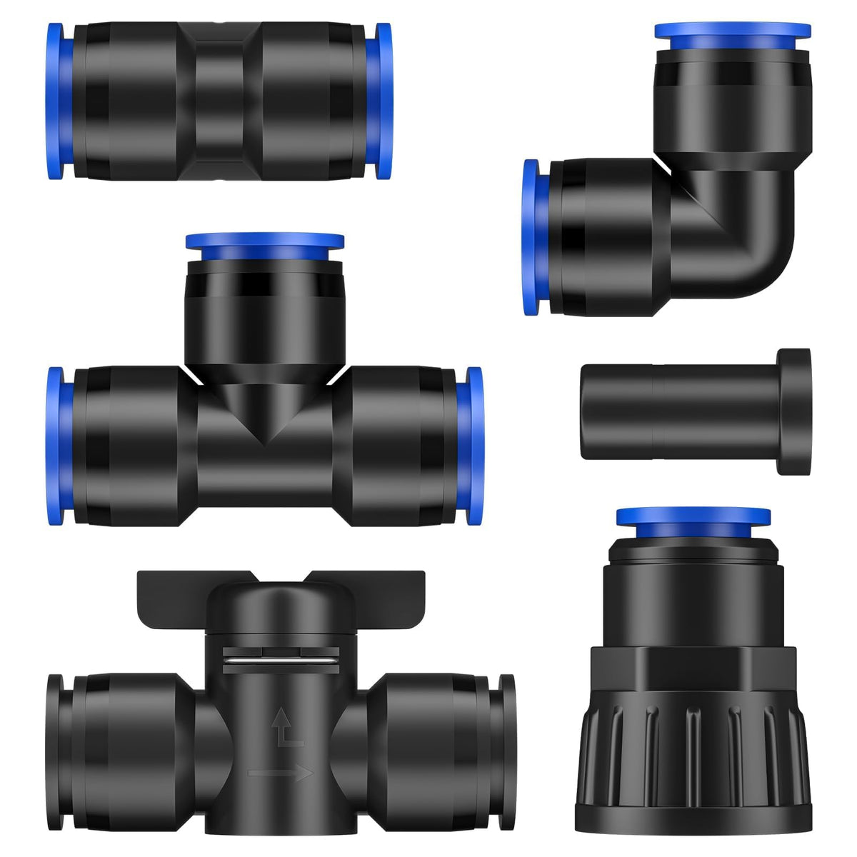 pawfly imagen del kit completo mostrando piezas y beneficios de montaje rápido