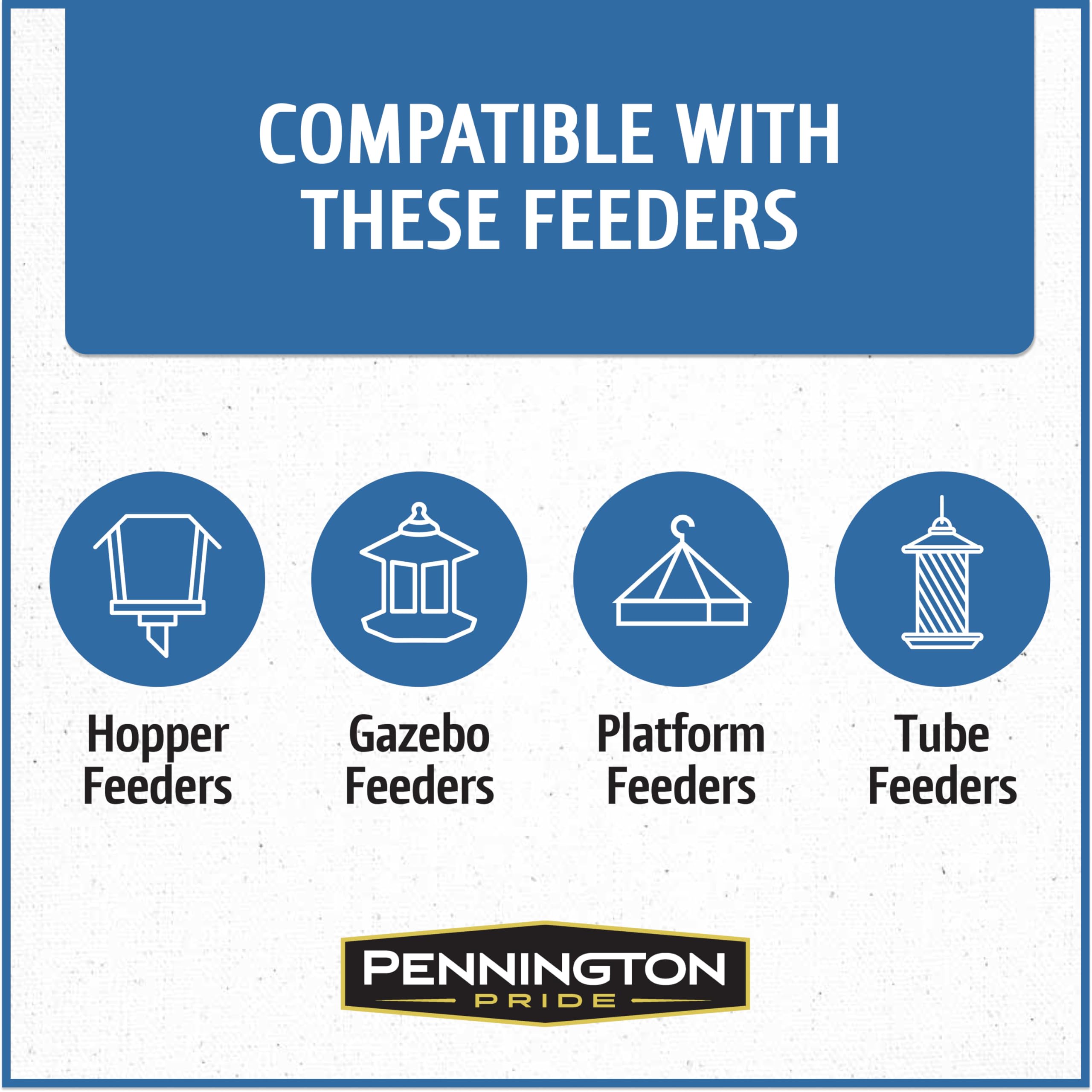 Pennington mezcla en comedero tubo segura y accesible para pequeños pájaros