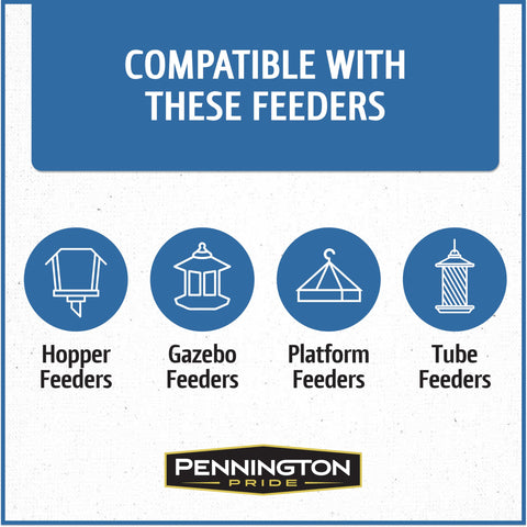 Pennington mezcla en comedero tubo segura y accesible para pequeños pájaros