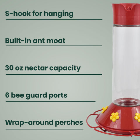 Perky-Pet tapa con foso antimoat visible, protege contra hormigas