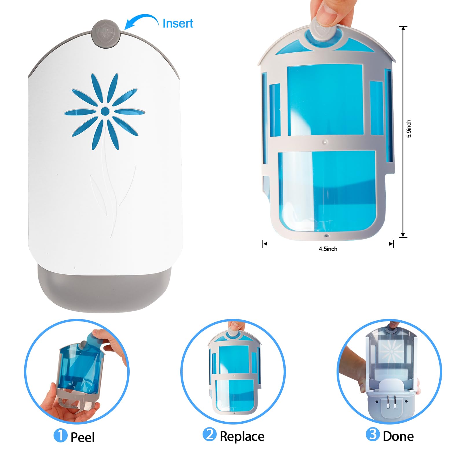 PESTCON pack de cuatro recambios para protección continua y rotación