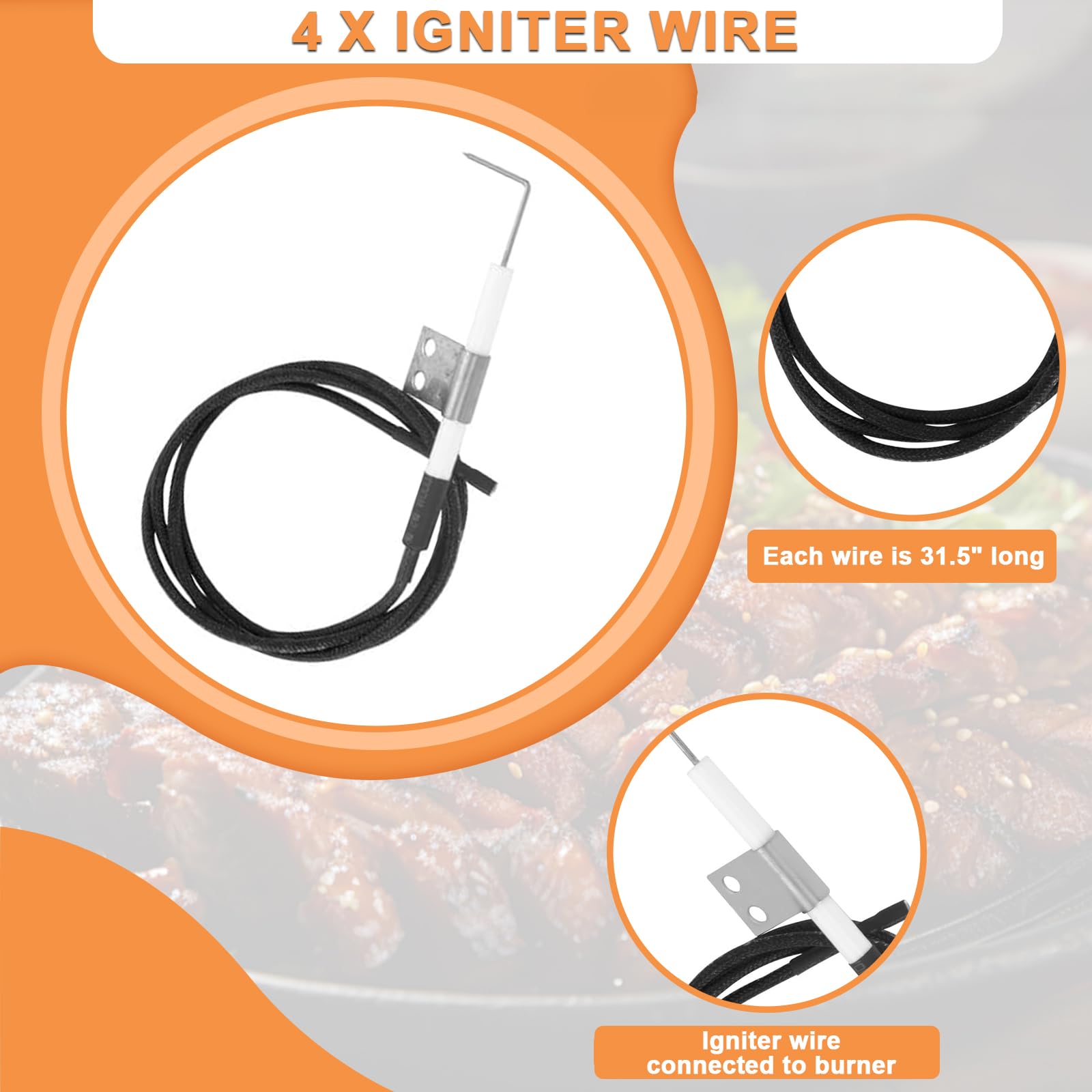 PETKAO empaque abierto con los cuatro cables incluidos y manual claro