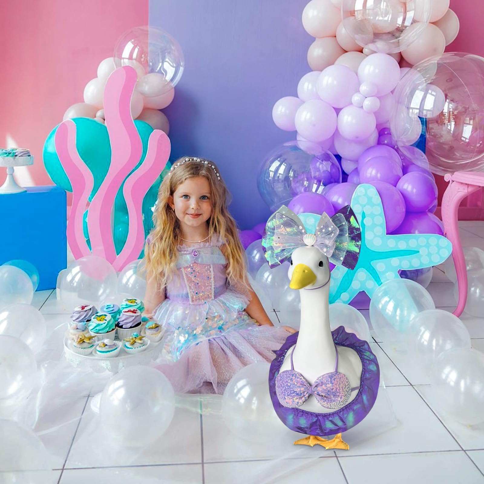 Pextian empaque del set con bikini, vestido y lazo claramente visibles