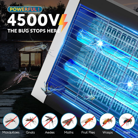 PhatroyYee primer plano de la rejilla electrificada 4500V mostrando eficacia