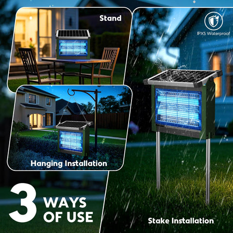 PhatroyYee primer plano de la luz UV que atrae mosquitos y otros insectos voladores