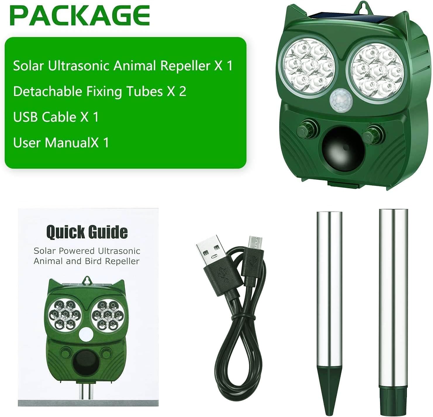 PHIMINNEX cable USB incluido para recarga rápida cuando falta sol