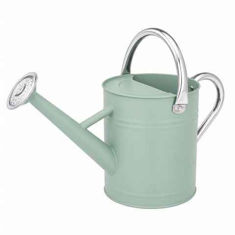PHX Grove regadera frontal crema y verde, aspecto elegante y funcional
