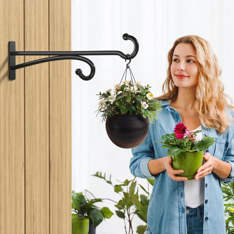 pickpiff primer plano de la curvatura del metal, soporte firme para macetas