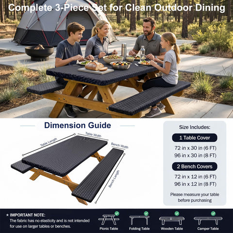 pick yNproud ambiente de barbacoa en jardín con funda protegiendo la mesa