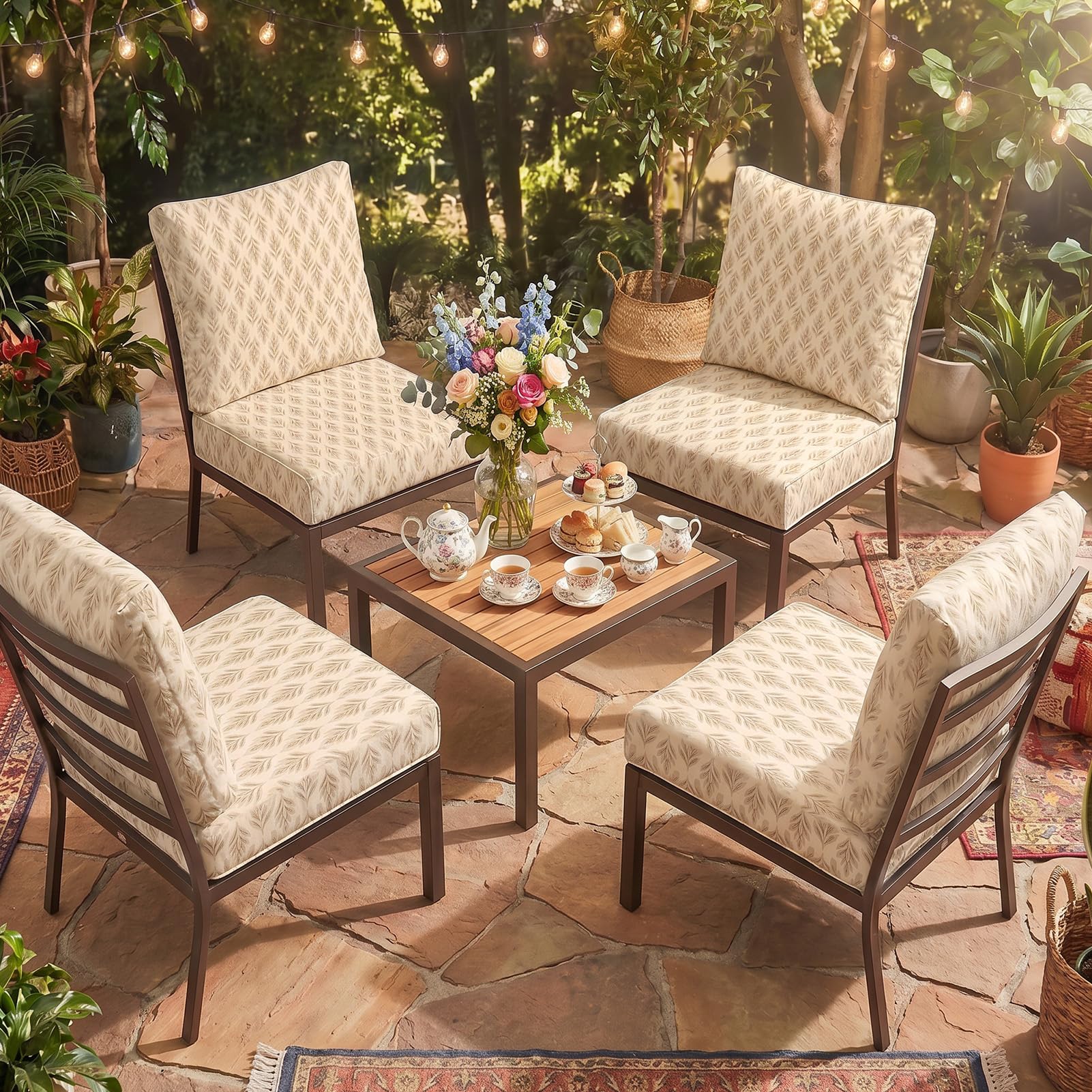 pickyNproud combinación de colores en ambiente de terraza elegante