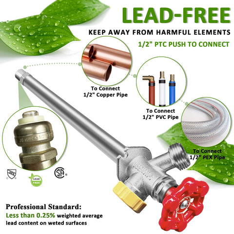 PILISPARK conector quick-connect 1/2 pulg para instalación rápida y sin herramientas