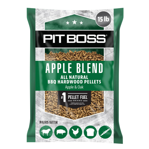 Pit Boss bolsa 15 lb frente mostrando empaque y facilidad de almacenamiento