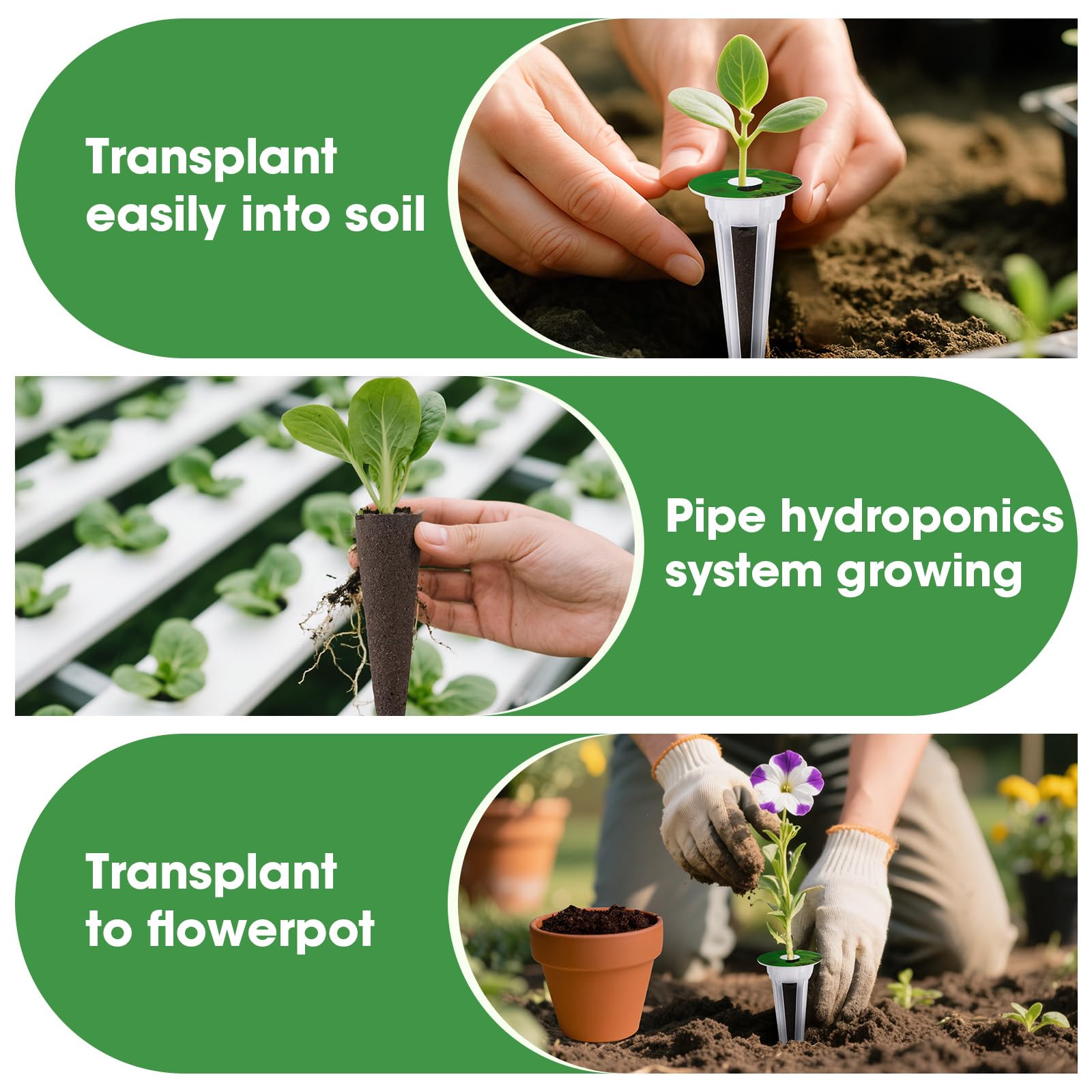 PlantaPulse kit en uso sobre mesa hidropónica demostrando integración sencilla