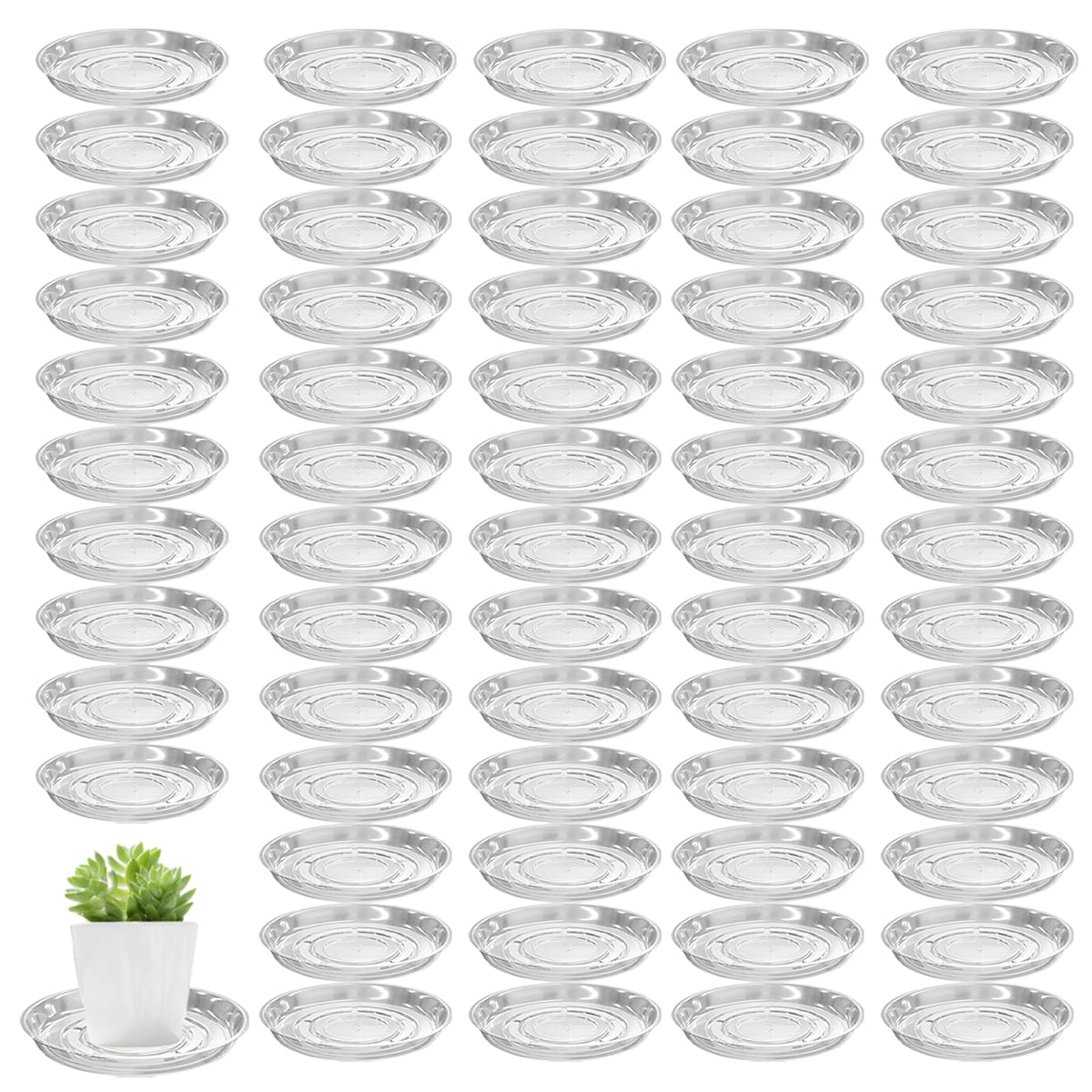 Planterhoma plato frontal 8 pulgadas para proteger superficies y recoger agua
