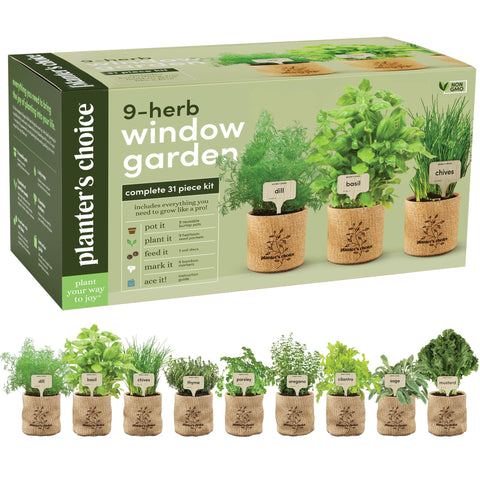 Planters' Choice vista frontal del kit con todos los componentes y beneficios