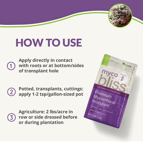 plantonix Myco Bliss aplicado en raíces durante trasplante para mejor enraizamiento