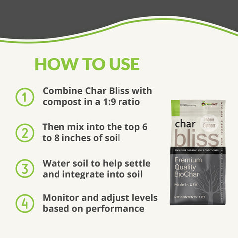 Plantonix Char Bliss aplicado en maceta para mayor retención de agua