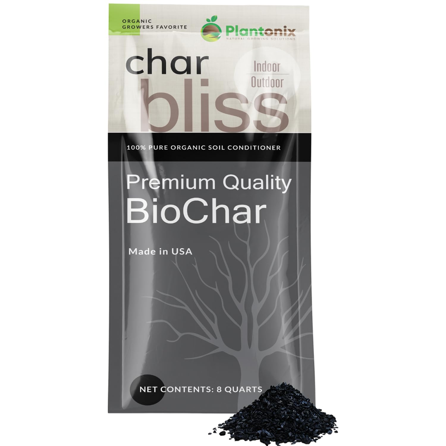 Plantonix Char Bliss envase frontal mostrando presentación y beneficios