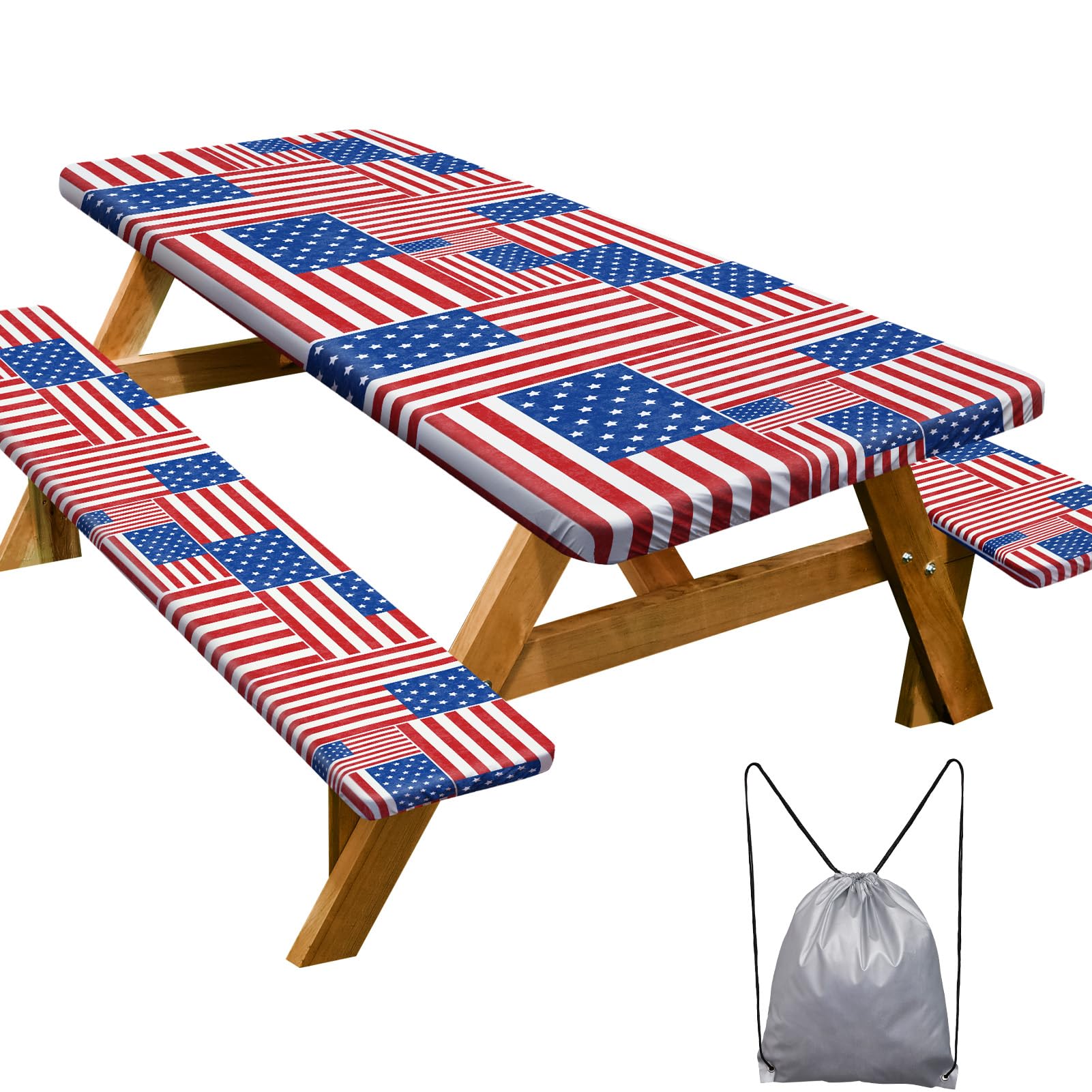 Play Tailor funda de mesa frontal mostrando ajuste y protección