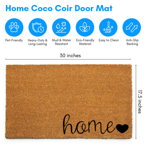 PLUS Haven primer plano de fibra de coco mostrando textura que atrapa suciedad