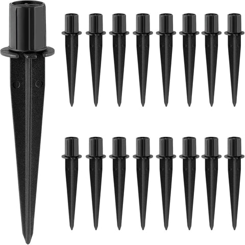 Pluxen estaca frontal pack de 16 mostrando robustez y montaje seguro