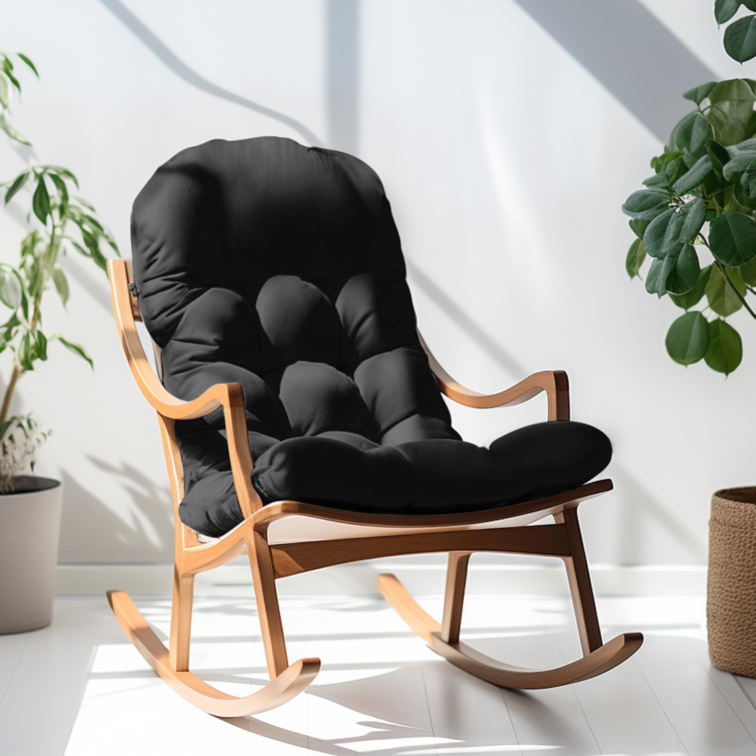 PNP HWJIAJU cojín colocado en silla Adirondack exterior, aspecto y confort real