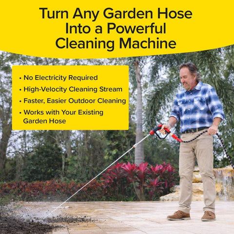 Pocket Hose detalle de las cuatro puntas intercambiables para versatilidad
