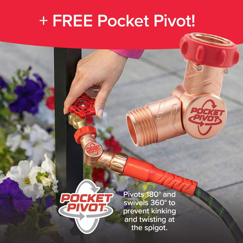 Pocket Hose detalle del conector metálico sólido que reduce fugas