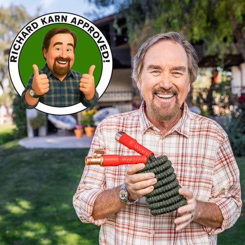 Pocket Hose plegada para almacenamiento compacto y ahorro de espacio