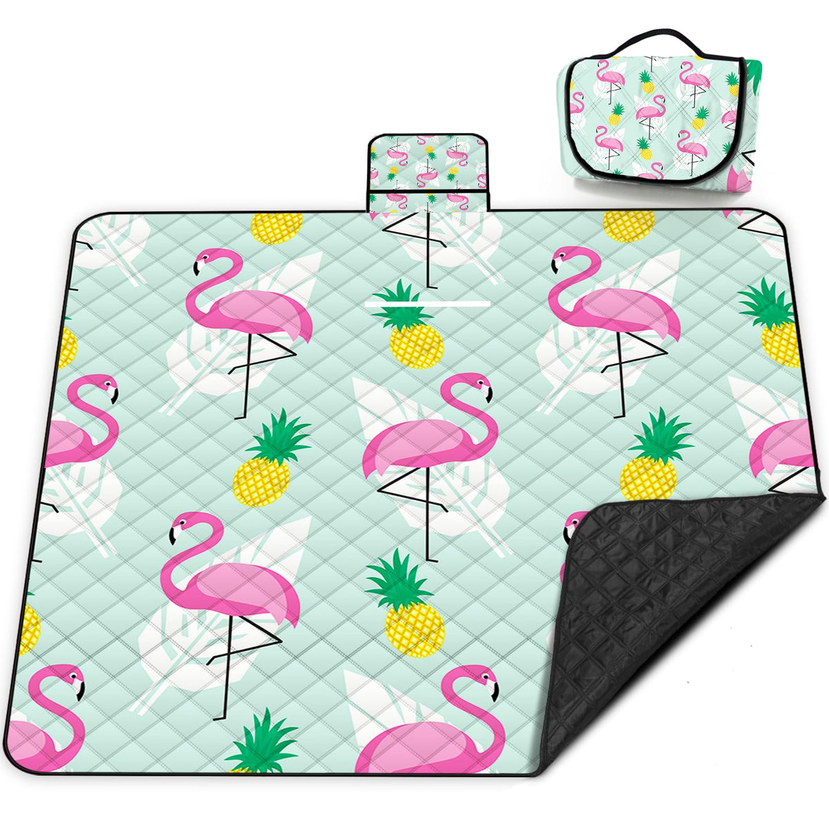 Poedist vista frontal con estampado flamingo que atrae miradas