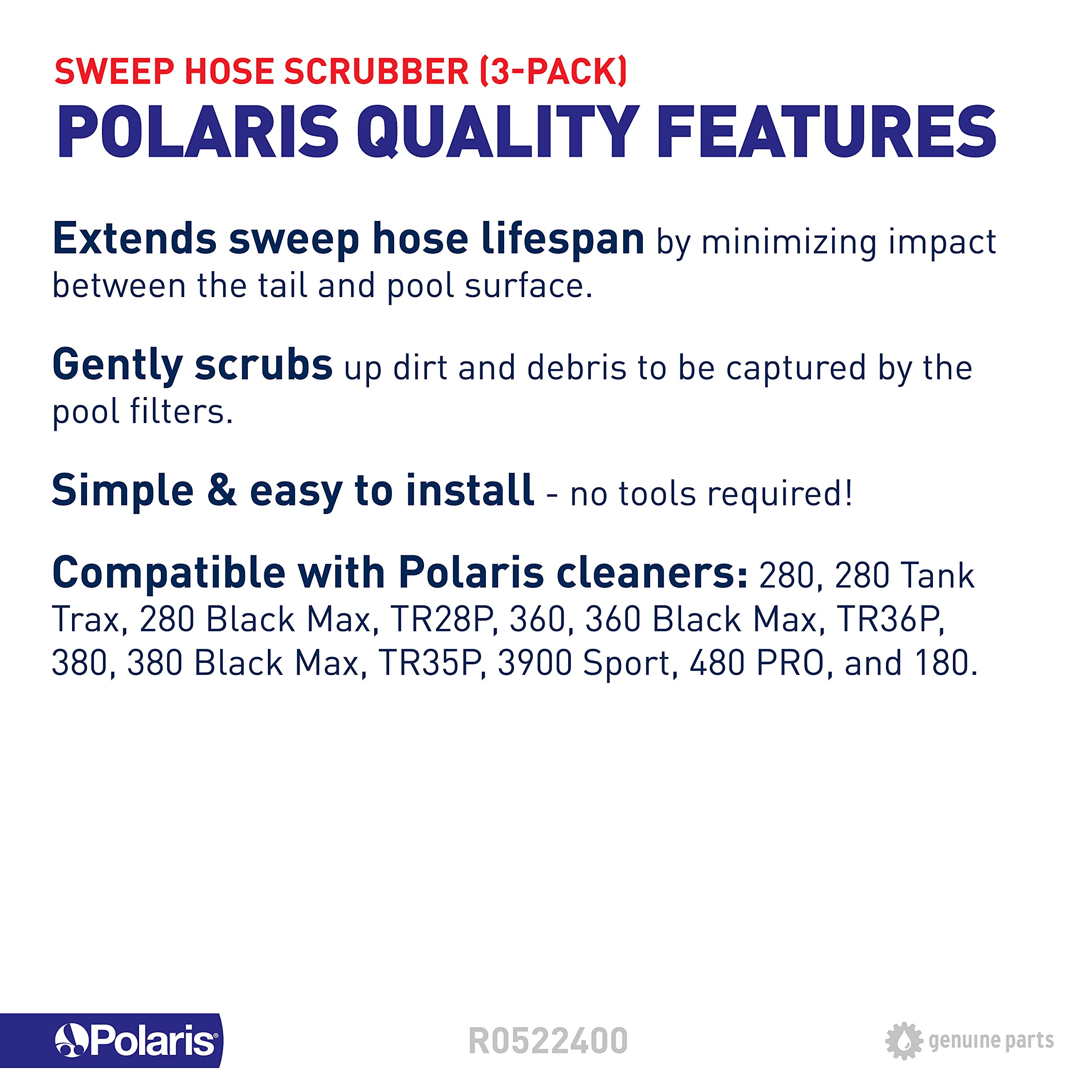 Polaris detalle de cerdas resistentes mostrando material duradero y eficacia