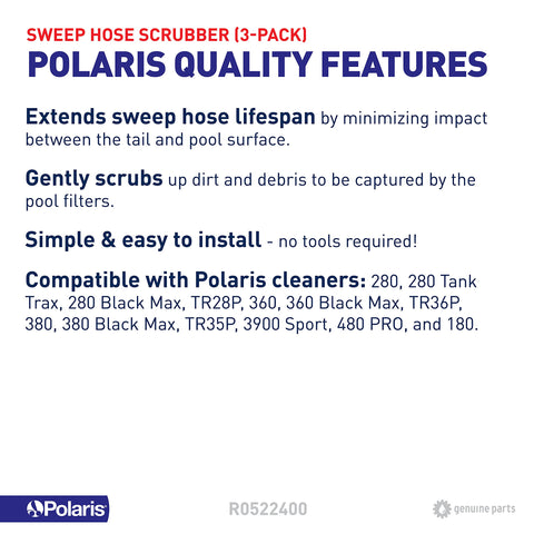 Polaris detalle de cerdas resistentes mostrando material duradero y eficacia