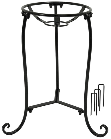 Polyjkl soporte frontal mostrando diseño estable y acabado negro