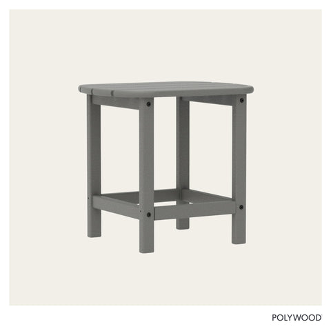Polywood ángulo lateral que demuestra estabilidad y construcción robusta
