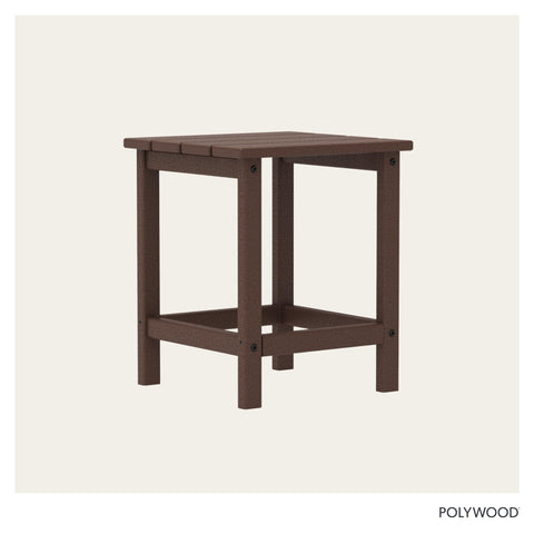 Polywood comparación de escala con silla para ver proporciones