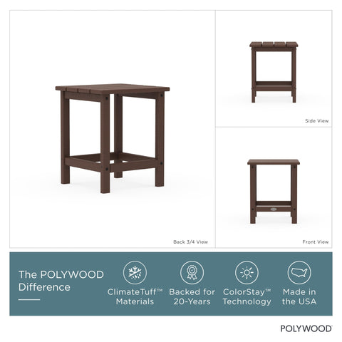 Polywood detalle de textura HDPE que imita madera, durabilidad visible