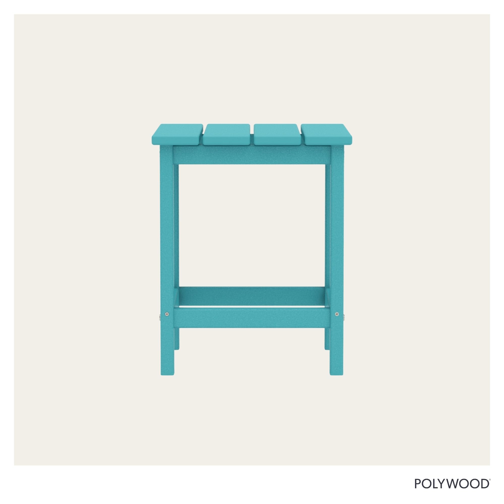 POLYWOOD comparación de tamaño ideal para balcones pequeños