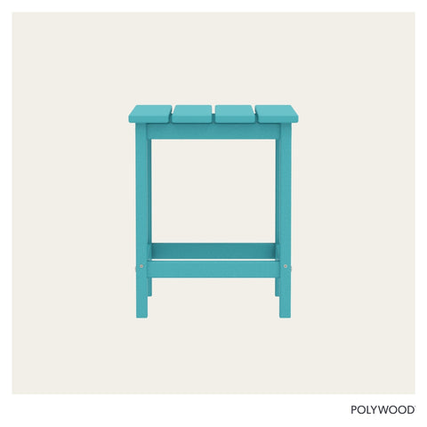 POLYWOOD comparación de tamaño ideal para balcones pequeños